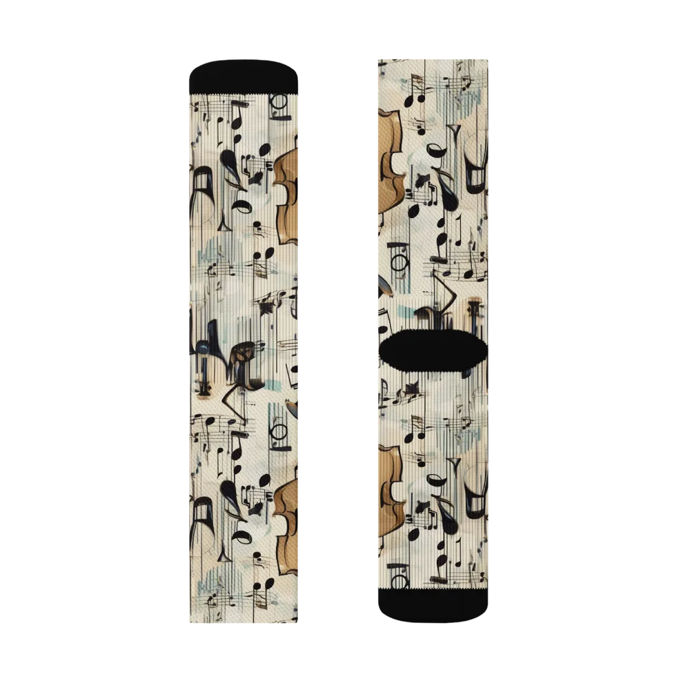 Midnight Symphony on Socks — Right Sock