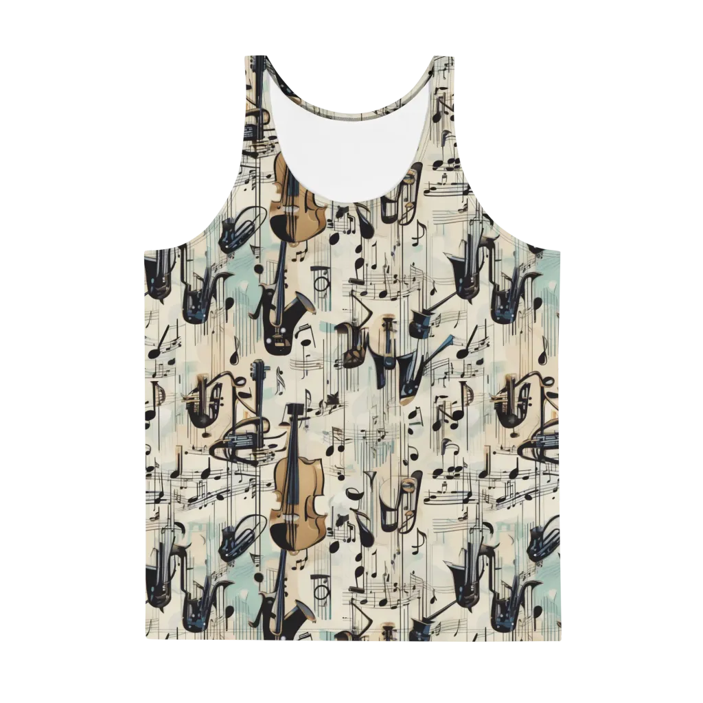 Midnight Symphony on Men's Tank Top — Front