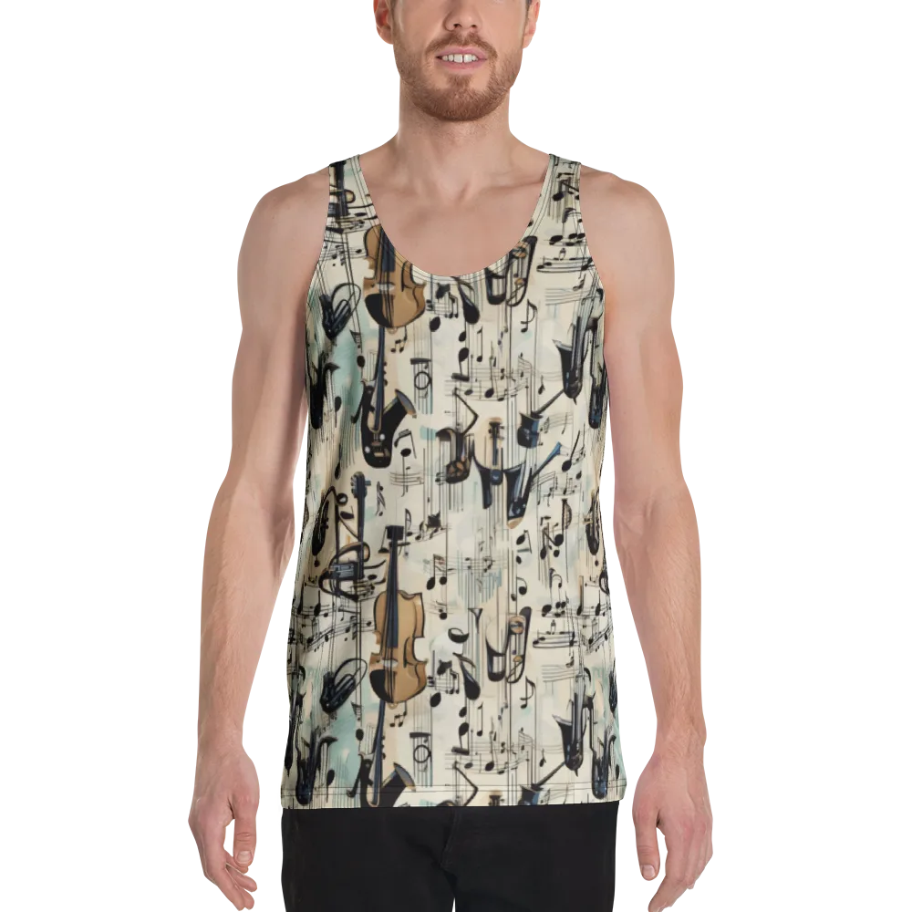Midnight Symphony on Men's Tank Top — Front