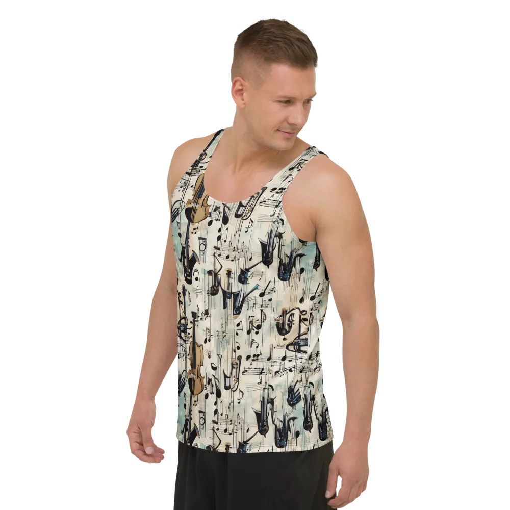 Midnight Symphony on Men's Tank Top — Left Front