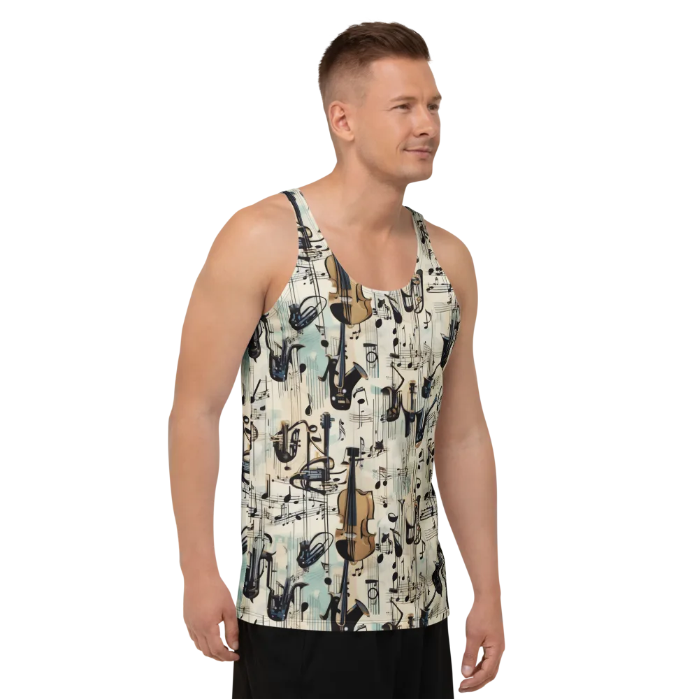 Midnight Symphony on Men's Tank Top — Right Front