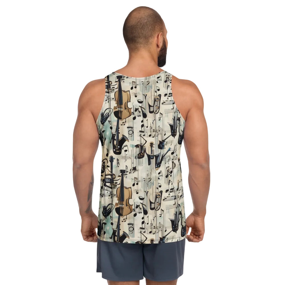 Midnight Symphony on Men's Tank Top — Back