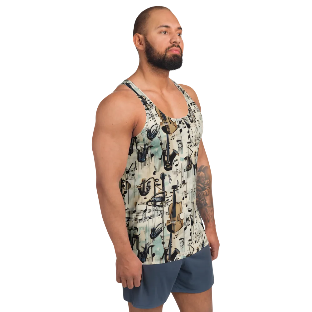Midnight Symphony on Men's Tank Top — Right Front