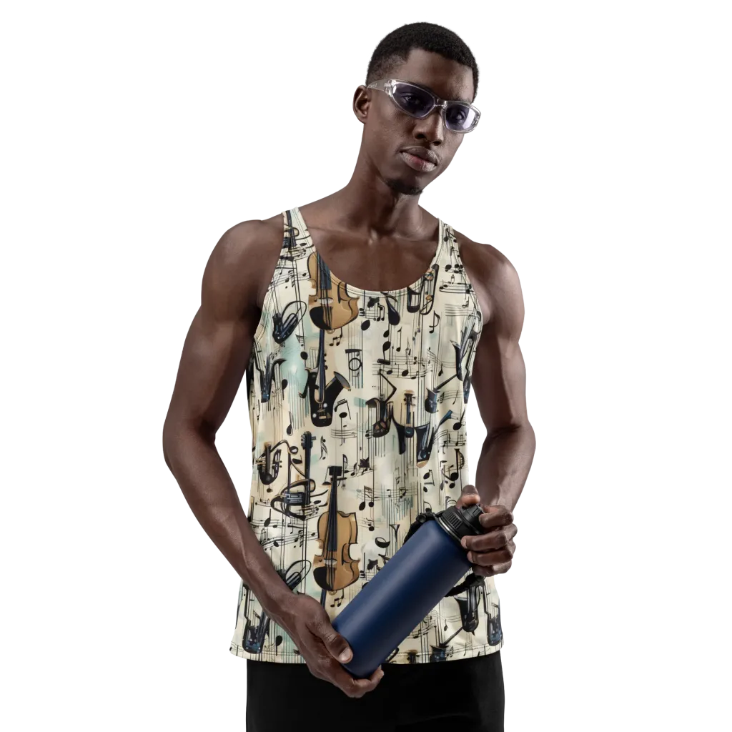 Midnight Symphony on Men's Tank Top — Front