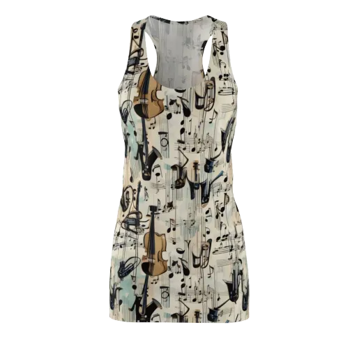 Midnight Symphony on a Racerback Dress