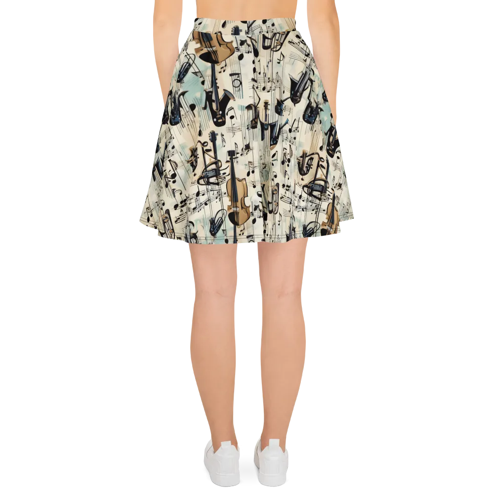 Midnight Symphony on Skater Skirt — Back