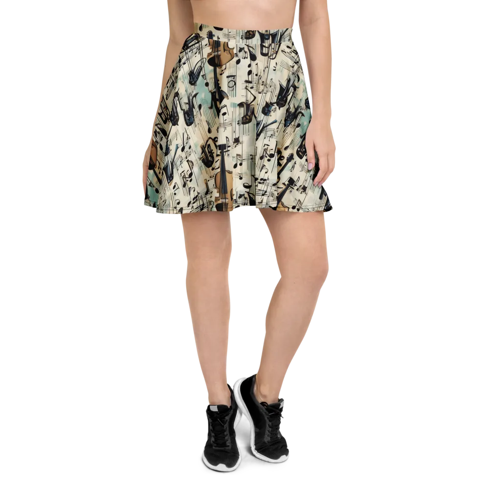 Midnight Symphony on Skater Skirt — Front