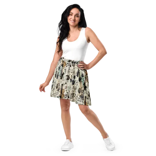 Midnight Symphony on a Skater Skirt