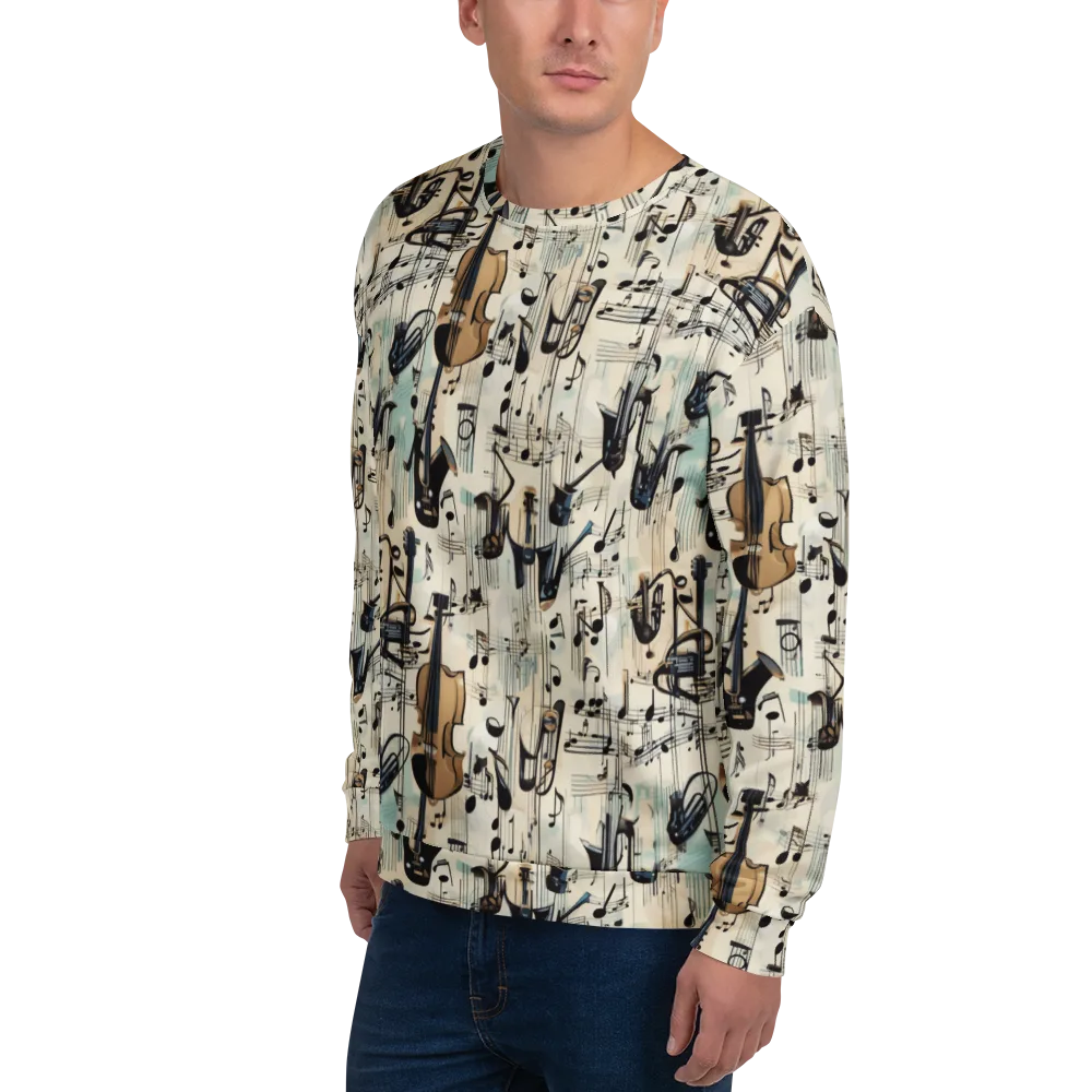 Midnight Symphony on Sweatshirt — Left Front
