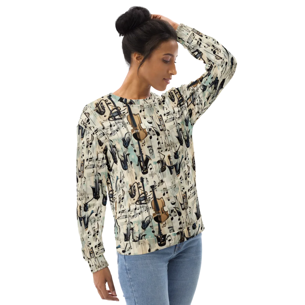 Midnight Symphony on Sweatshirt — Right Front
