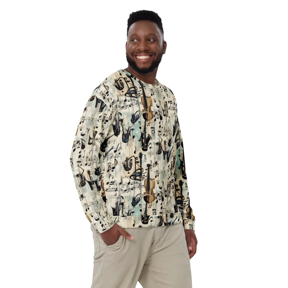 Midnight Symphony on Sweatshirt — Front