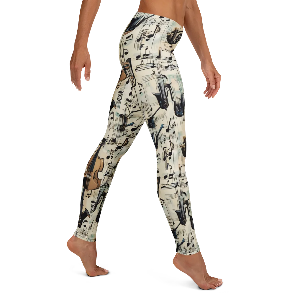 Midnight Symphony on Leggings — Right