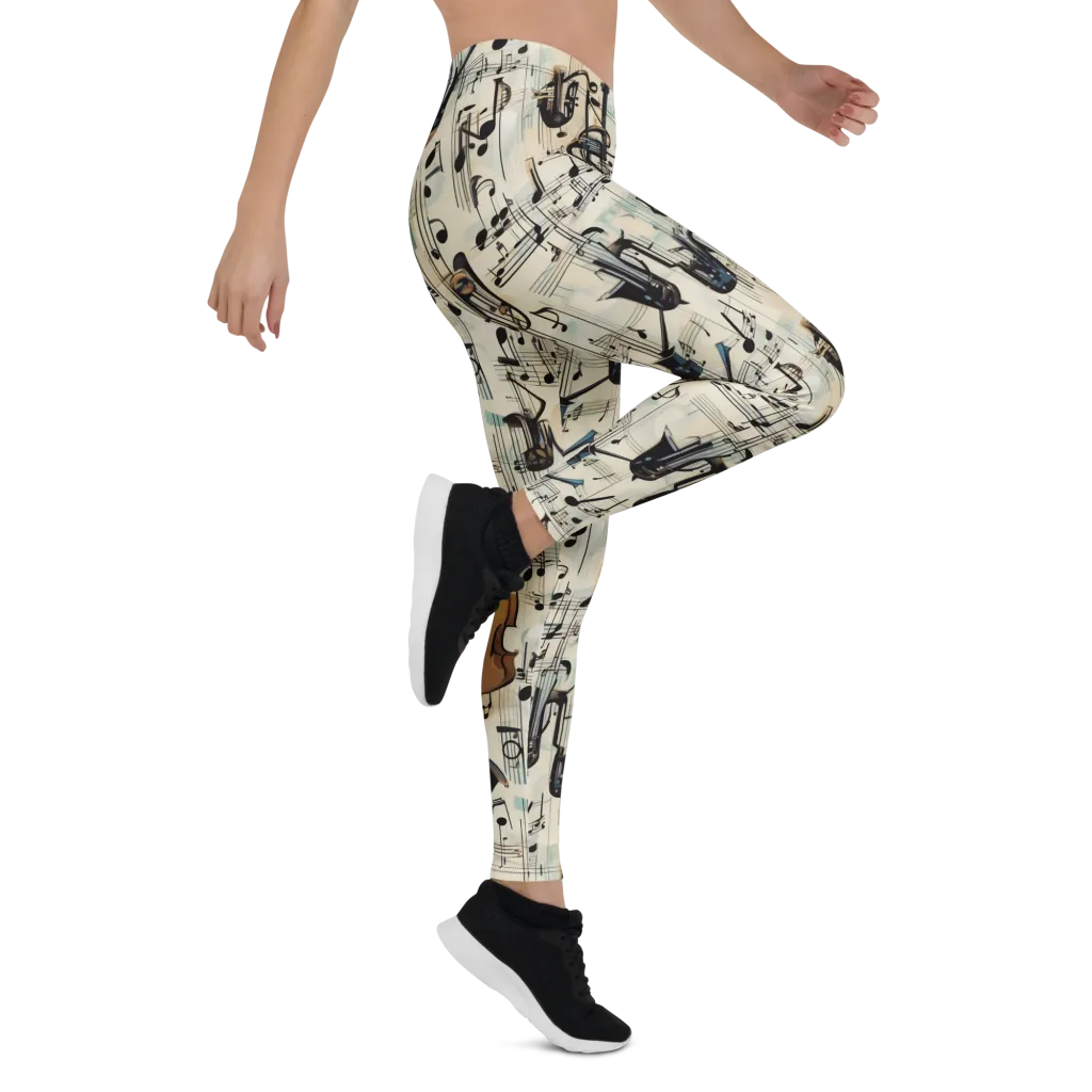 Midnight Symphony on Leggings — Right