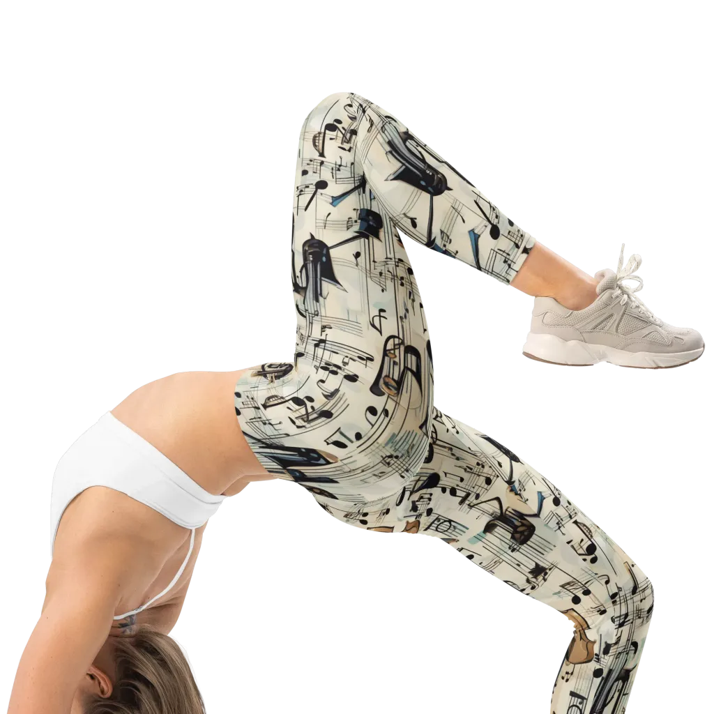Midnight Symphony on Leggings — Right
