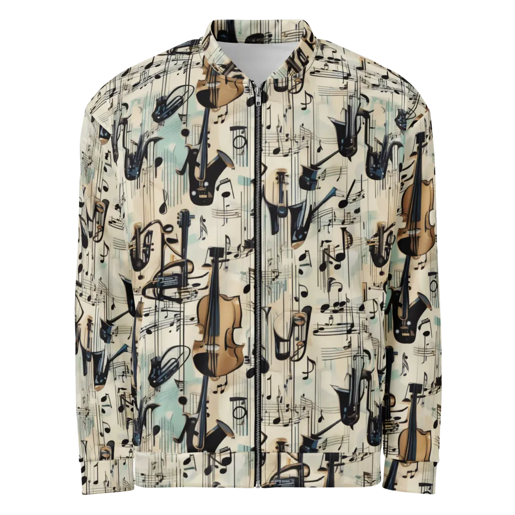 Midnight Symphony on Bomber Jacket — Front