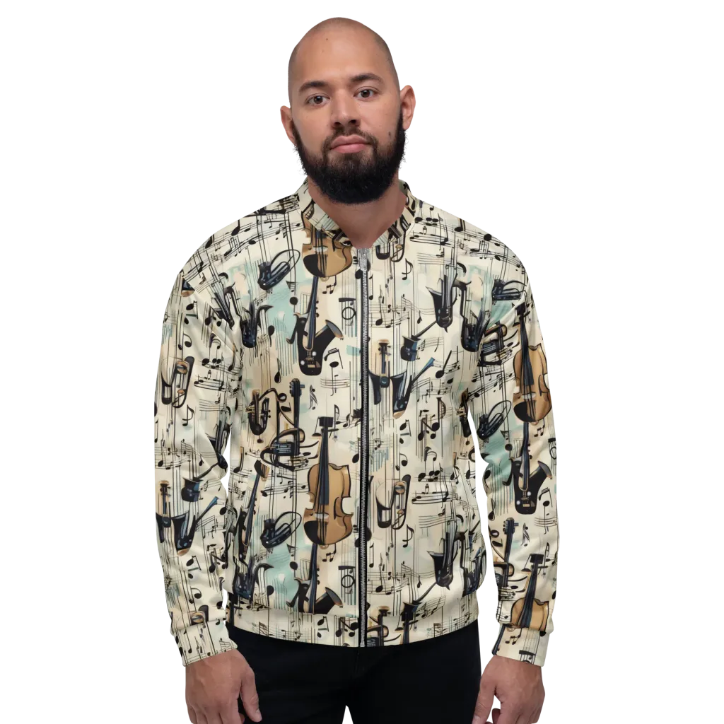 Midnight Symphony on Bomber Jacket — Front