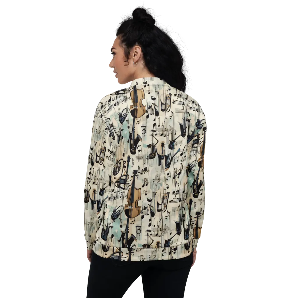 Midnight Symphony on Bomber Jacket — Back