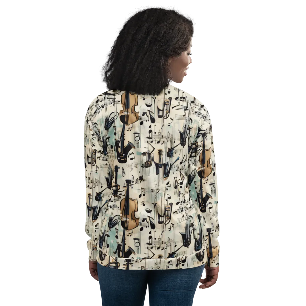 Midnight Symphony on Bomber Jacket — Back
