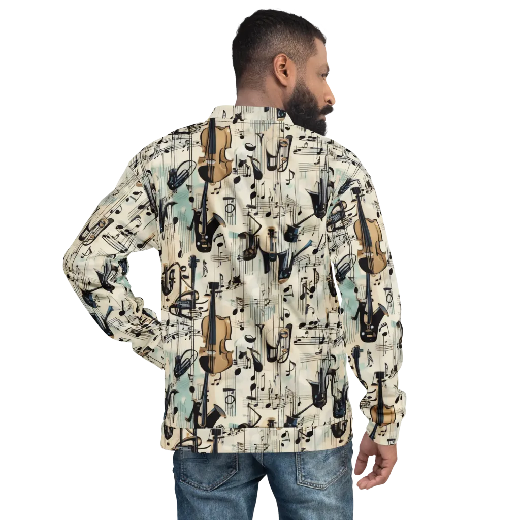 Midnight Symphony on Bomber Jacket — Back
