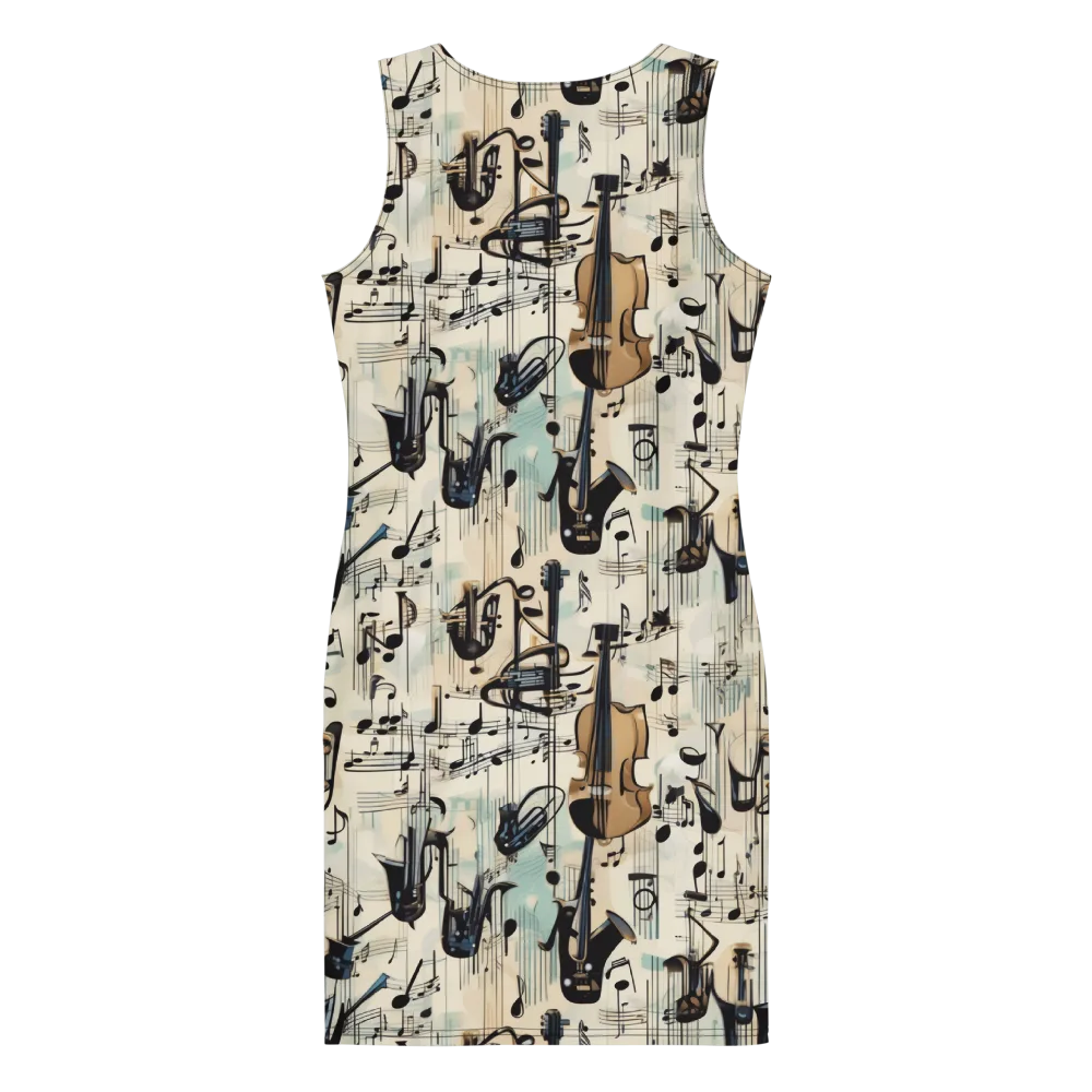 Midnight Symphony on Bodycon Dress — Back