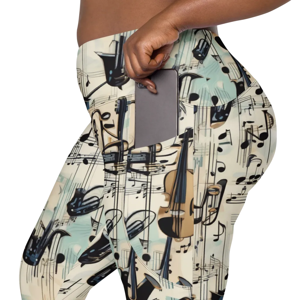 Midnight Symphony on Leggings with Pockets — Product details 2