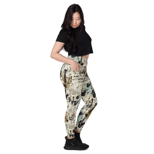 Midnight Symphony on a Leggings with Pockets