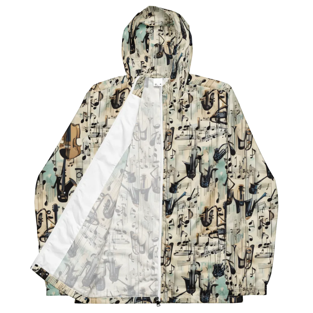 Midnight Symphony on Men's Windbreaker — Front