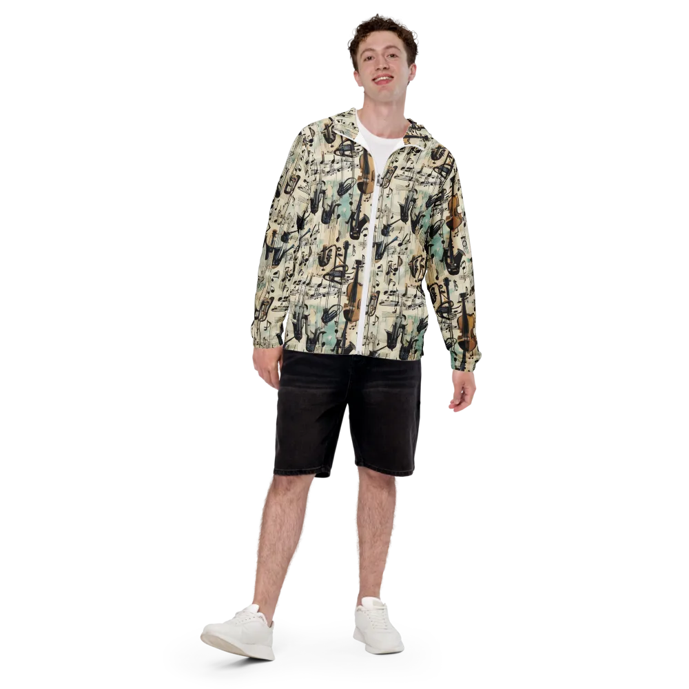 Midnight Symphony on Men's Windbreaker — Front