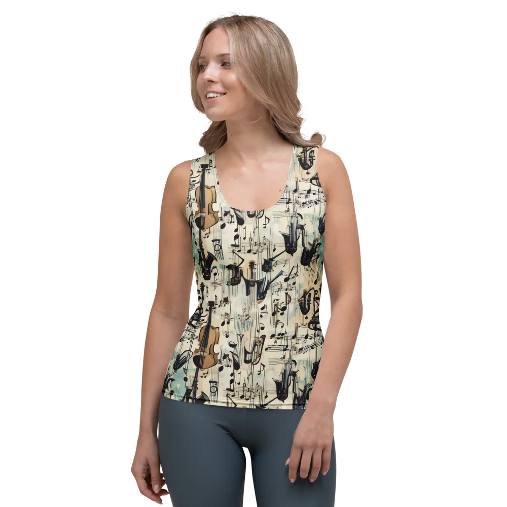 Midnight Symphony on Women's Tank Top — Front