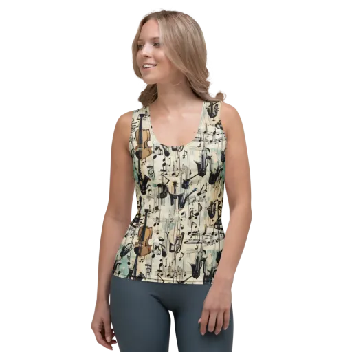 Midnight Symphony on a Women's Tank Top