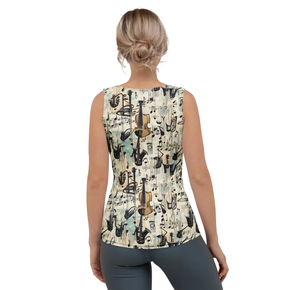 Midnight Symphony on Women's Tank Top — Back