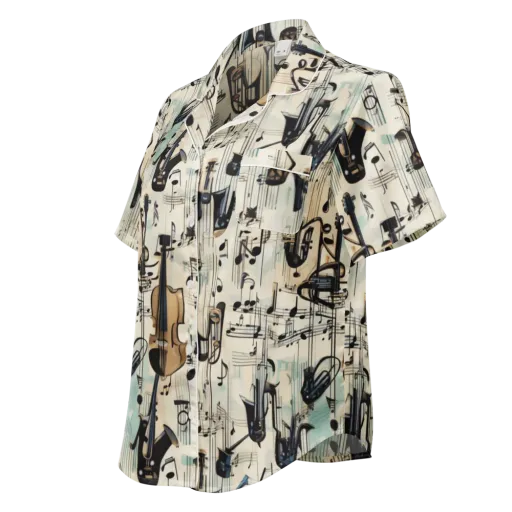 Midnight Symphony on a Women's Short Sleeve Pajama Top