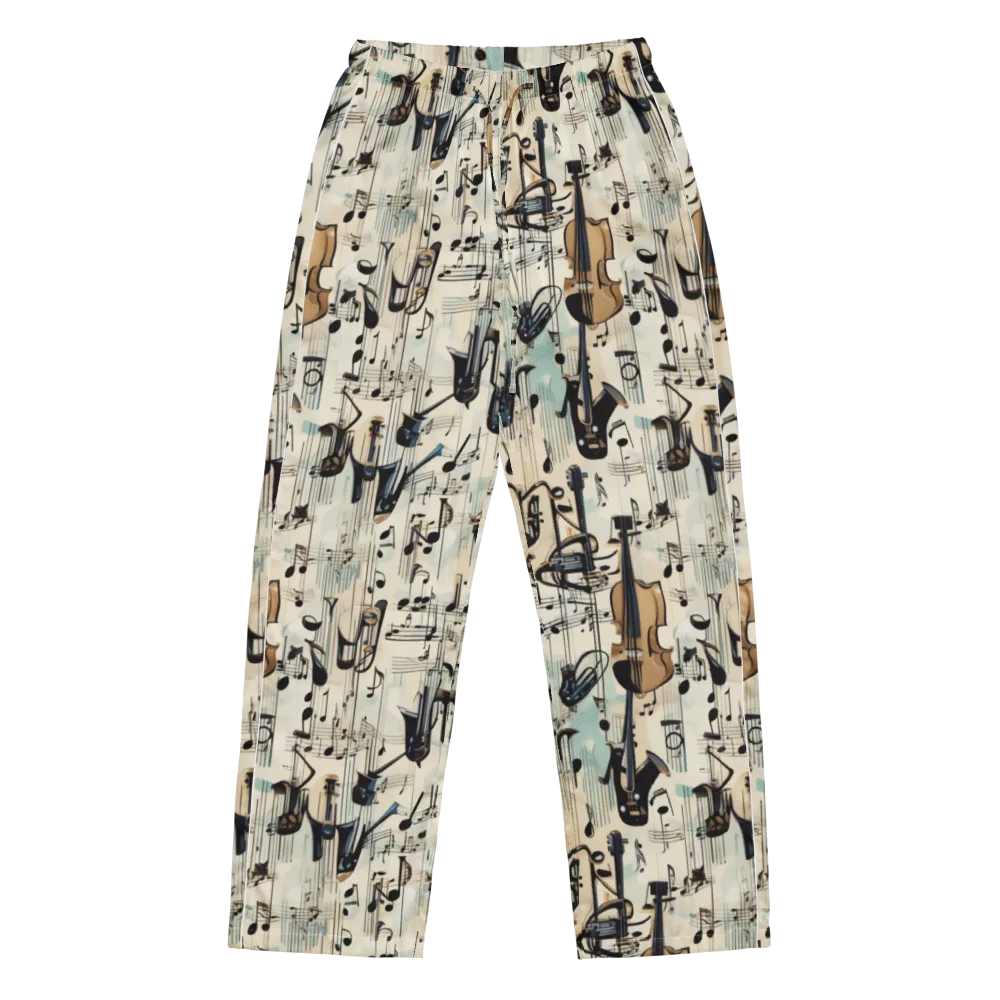 Midnight Symphony on Women's Pajama Pants — Front