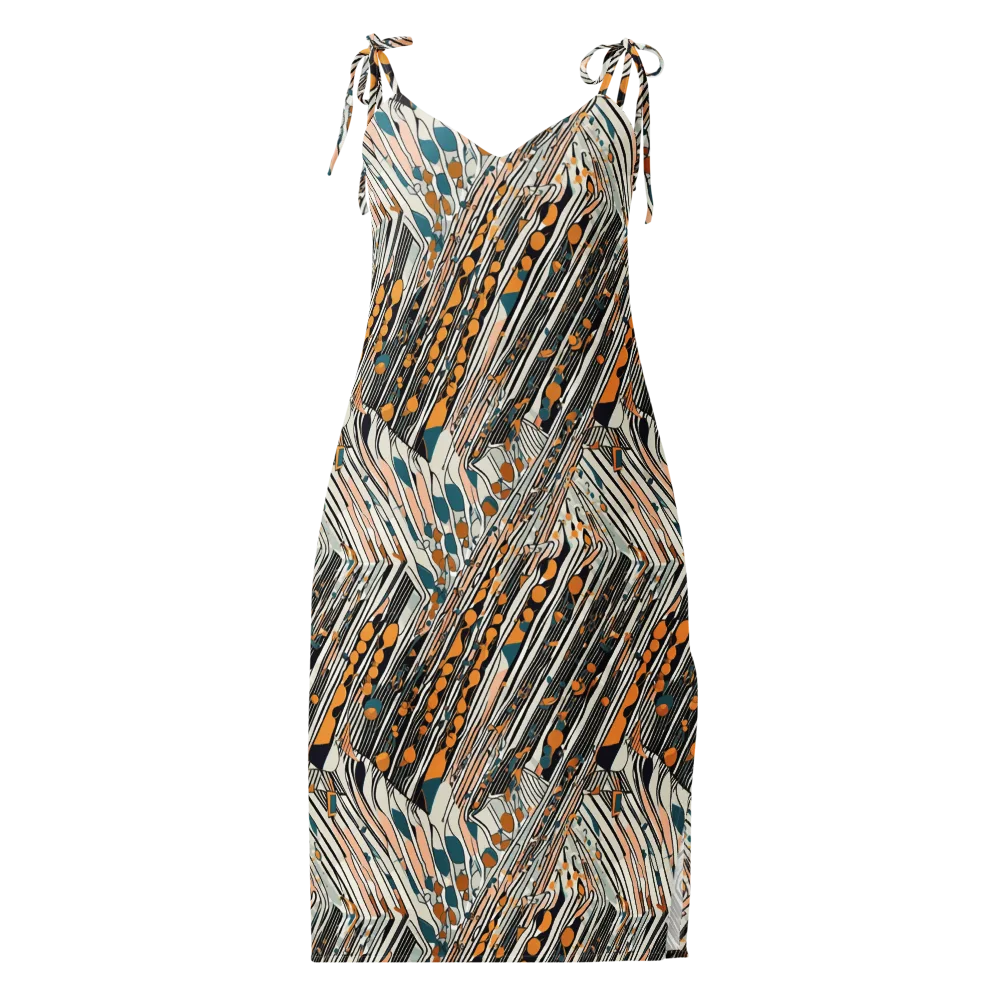 Art Deco Current on Slip Dress — Front