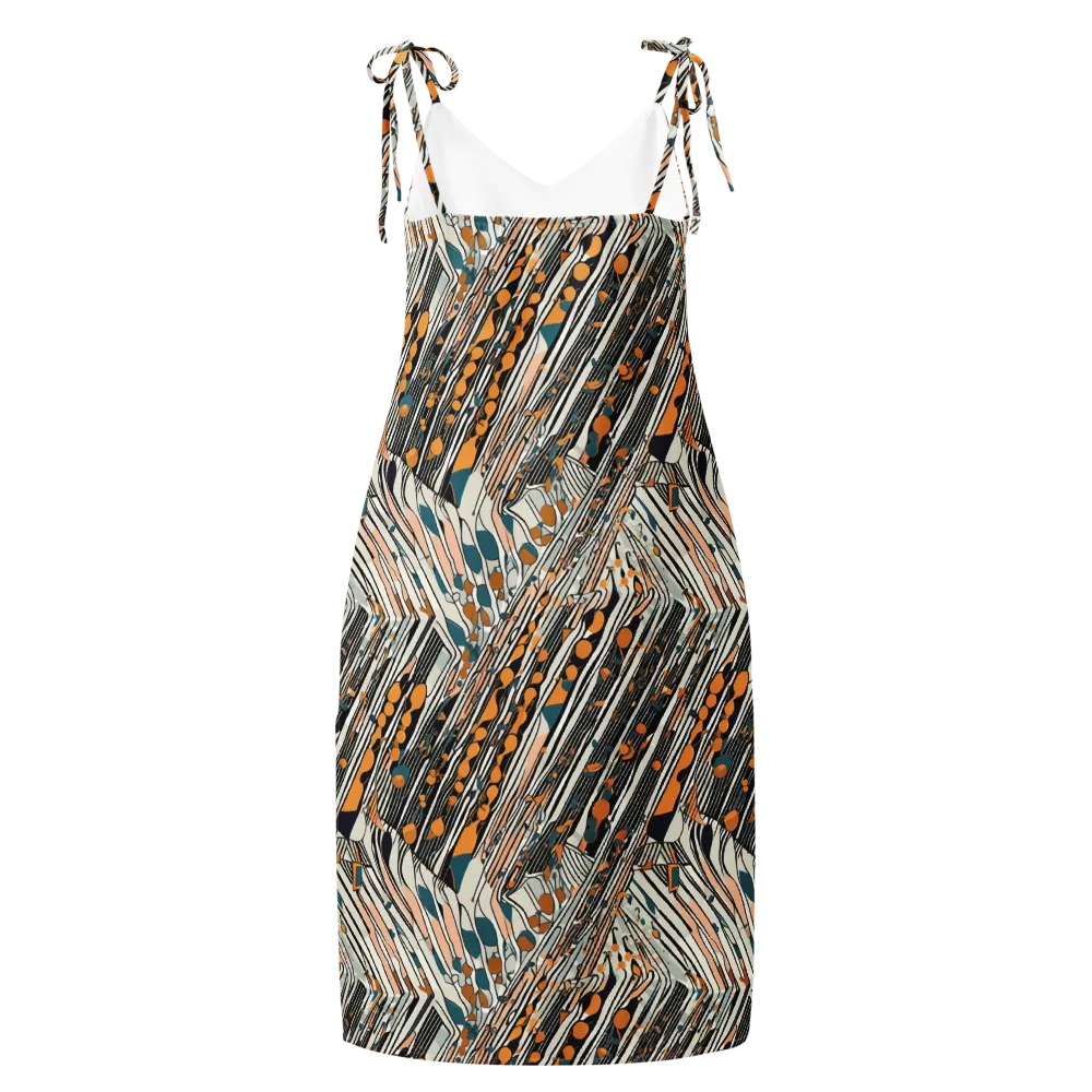 Art Deco Current on Slip Dress — Back