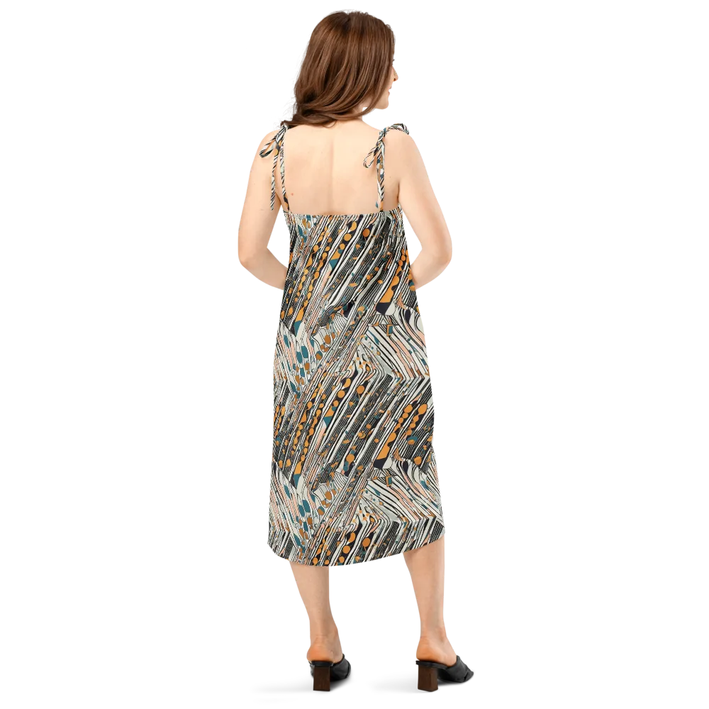 Art Deco Current on Slip Dress — Back