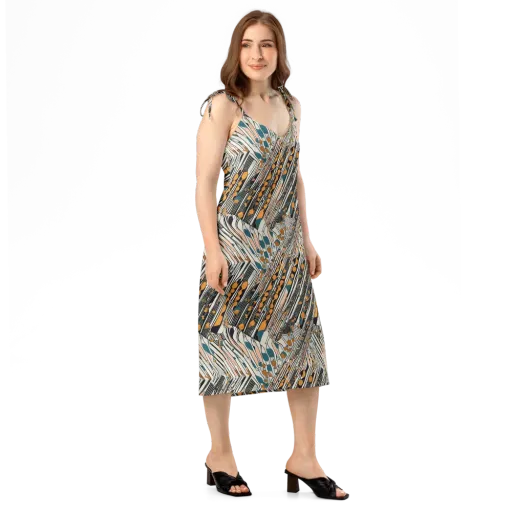 Art Deco Current on a Slip Dress