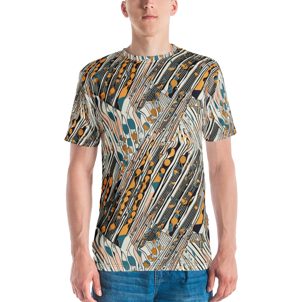 Art Deco Current on Men's Crew Neck T-Shirt — Front