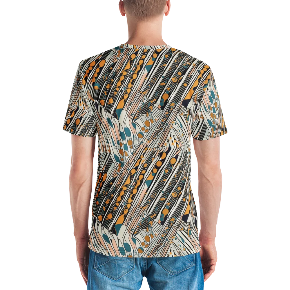 Art Deco Current on Men's Crew Neck T-Shirt — Back