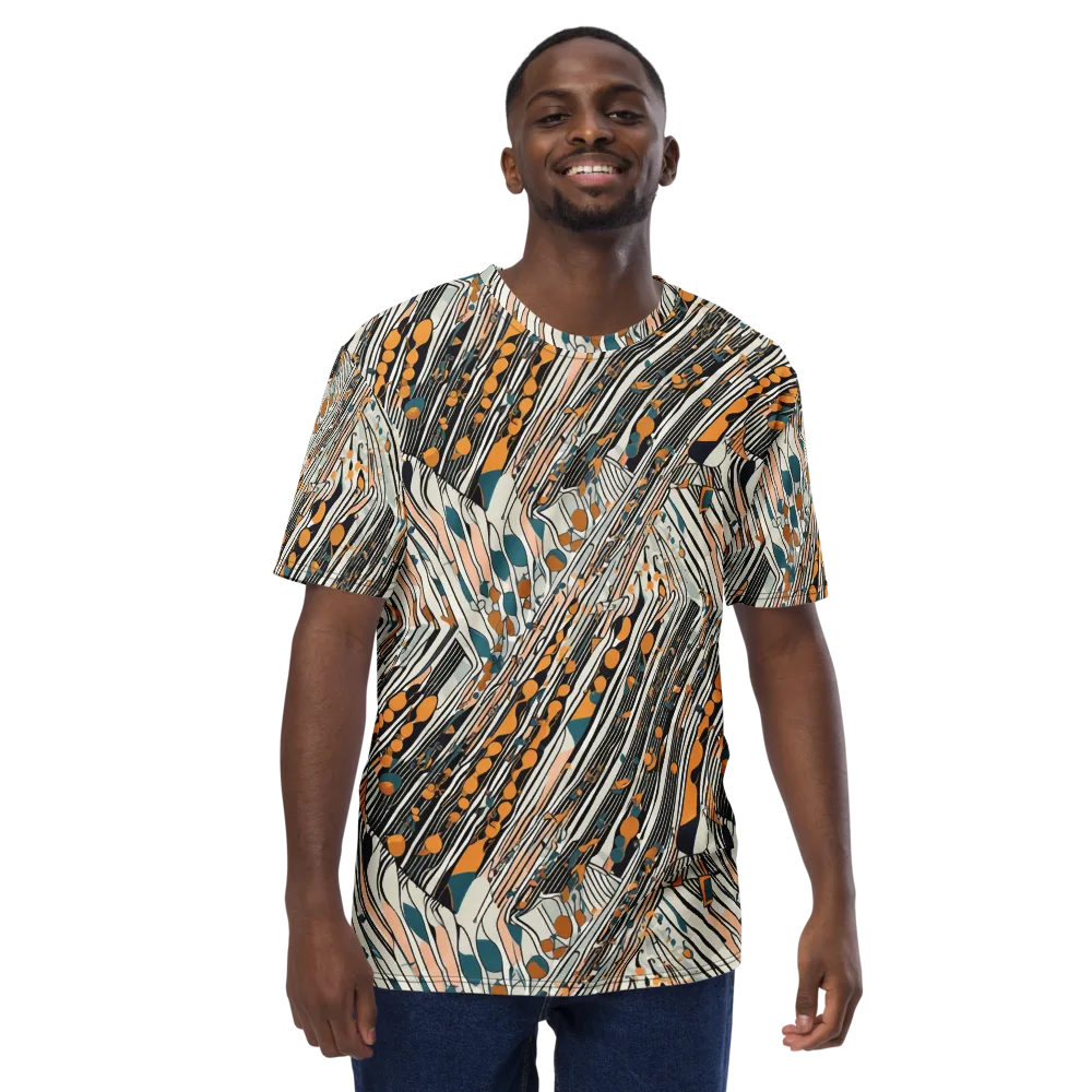 Art Deco Current on Men's Crew Neck T-Shirt — Front