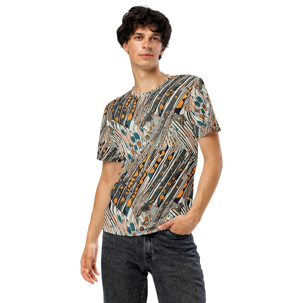 Art Deco Current on Men's Crew Neck T-Shirt — Front