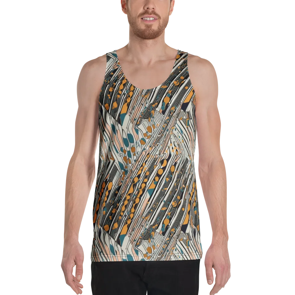 Art Deco Current on Men's Tank Top — Front