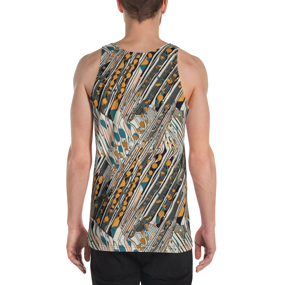 Art Deco Current on Men's Tank Top — Back