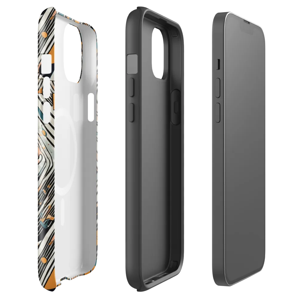 Art Deco Current on MagSafe Tough Case for iPhone® — Front