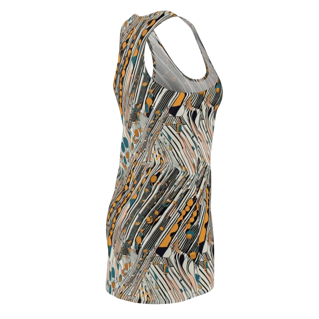 Art Deco Current on Racerback Dress — Back Side