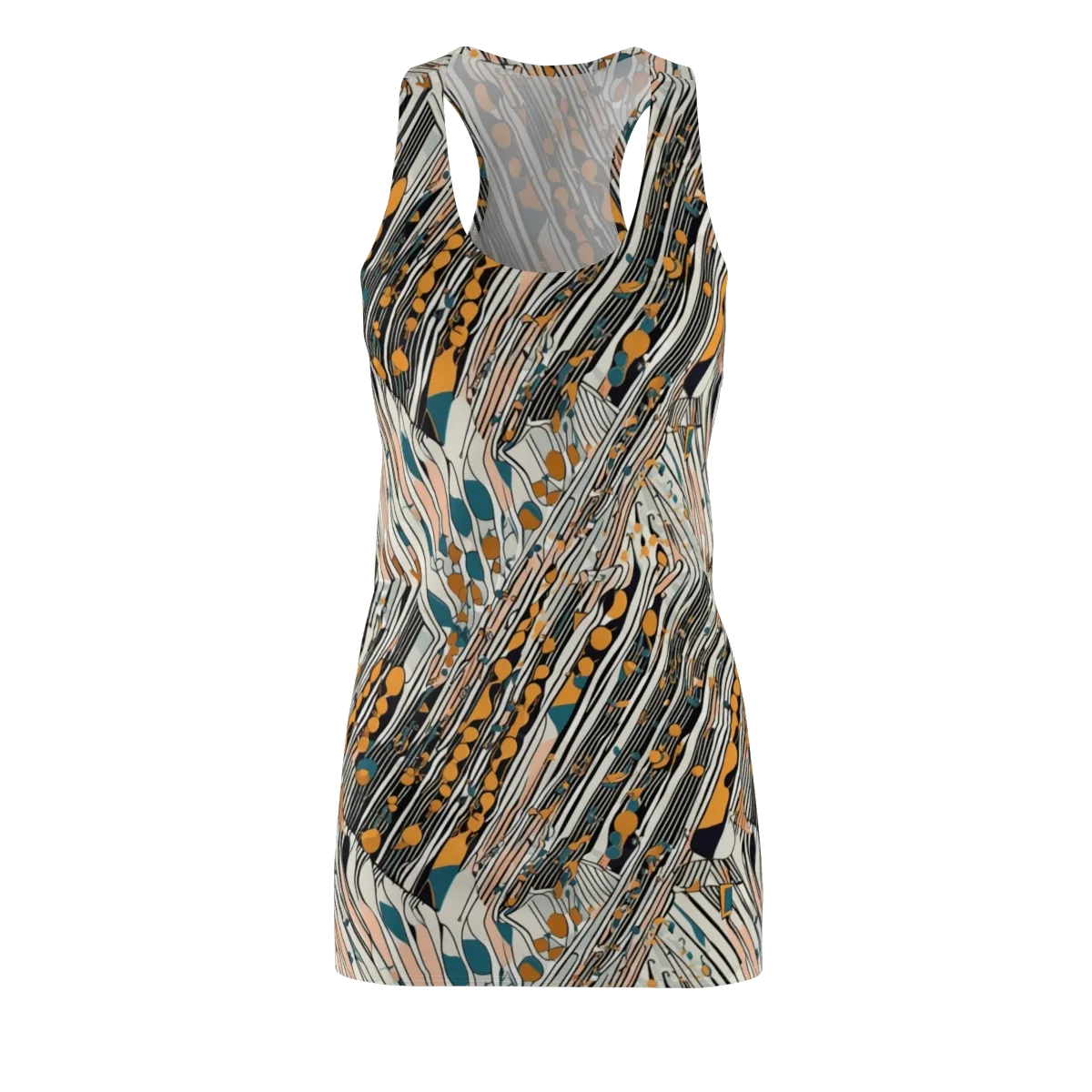 Art Deco Current on Racerback Dress — Front