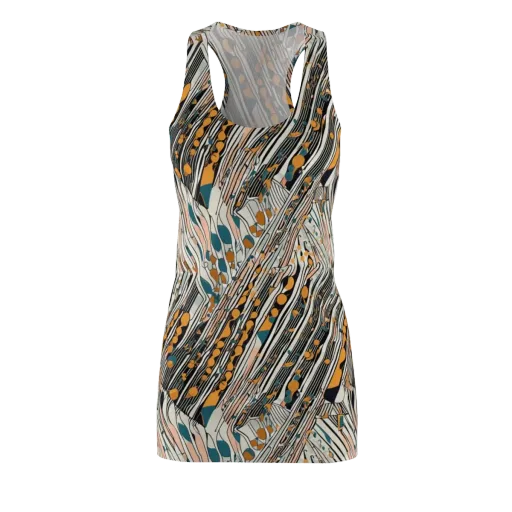 Art Deco Current on a Racerback Dress