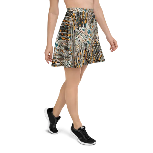 Art Deco Current on a Skater Skirt