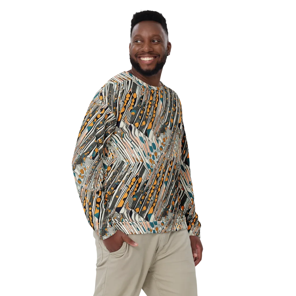 Art Deco Current on Sweatshirt — Front