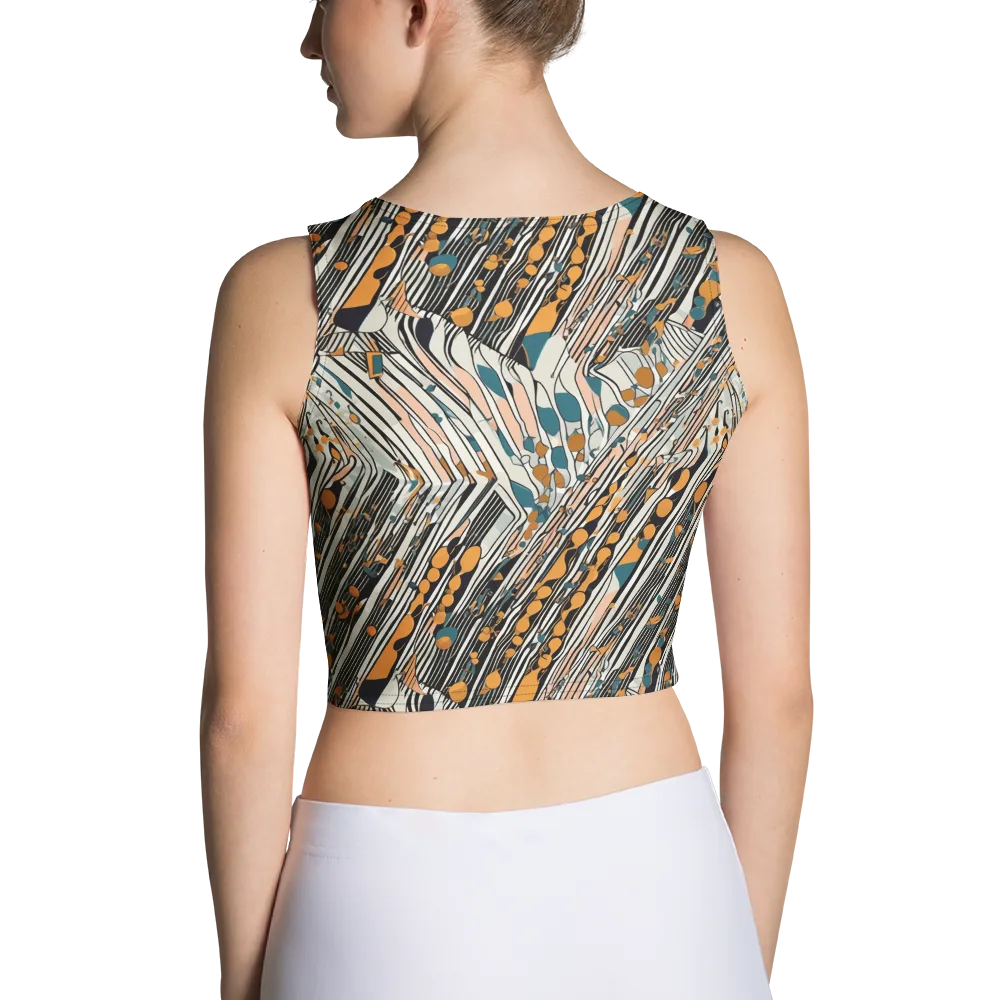 Art Deco Current on Crop Top — Back